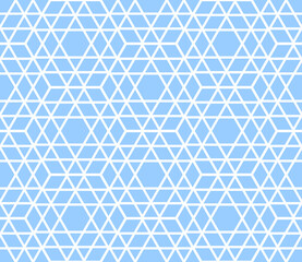 Seamless geometric hexagons and triangles pattern.