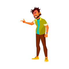 Fototapeta premium spiteful man angry shouting at wife in room cartoon vector. spiteful man angry shouting at wife in room character. isolated flat cartoon illustration