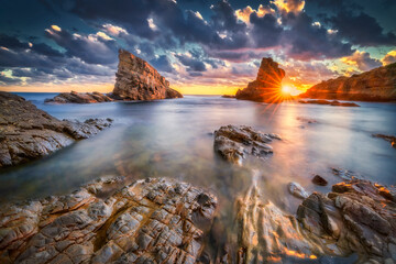 Sunrise on the Black Sea Coast Line