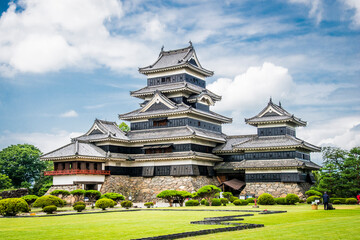 A different view of Matsumoto Castle, Japan.