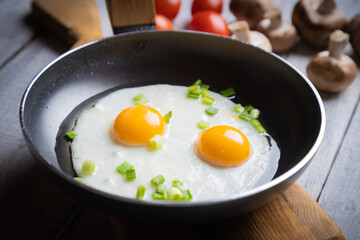 Sunny side up fried eggs