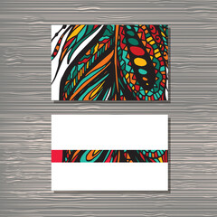 Visit card template