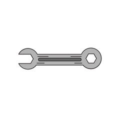 Spanner icon in flat style