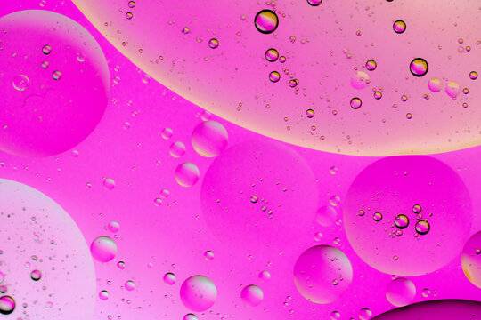 colored bubbles of water and oil