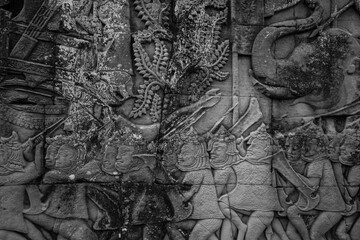 Angkor Wat, Cambodia Black and white