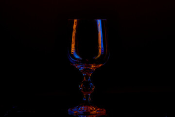 double light glass composition low key photography