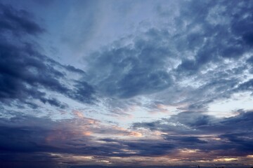 Sunset sky and clouds 