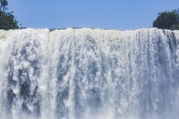 Waterfall close-up view at Cataratas Del Iguazu, Argentina