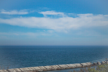 Obraz premium Красота одесских улиц. Домики, Корабли, Котики, Картины уличных художников, Архитектура