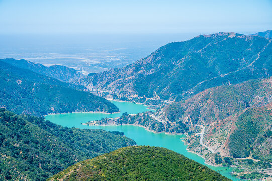reservoir viewed from Glendora Mountain Road