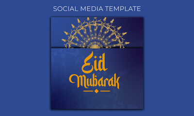 Eid Mubarak Social Media Template istygraphic