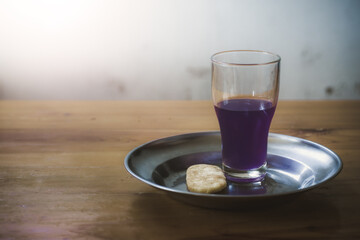 Wine and the Bread symbols of Jesus Christ blood and body. Holy Communion concept.