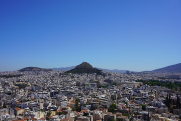 Athens city view from above