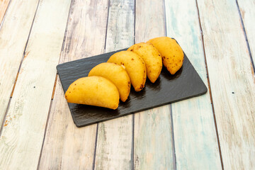 Ration of Colombian corn empanadas