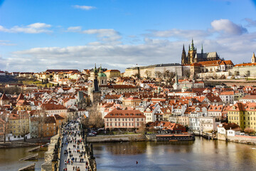 Fototapeta na wymiar Prag Brücke Stadt