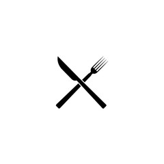 Fork and knife, eat vector. icon symbol for web site restaurant food EPS10