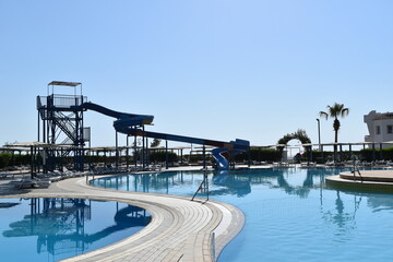 swimming pool in hotel