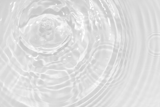 Water texture overlay effect for photo and mockup. Organic drop shadow caustic effect with wave refraction of light on a white wall.