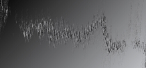 Stark silvery gray textured abstract grunge background graphic, space for text, copy, 3D illustration