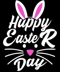 Happy Easter day t-shirt design for an easter day festival.