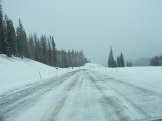 Obraz premium Snowy Road
