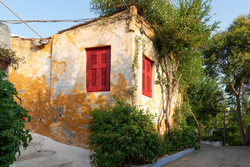 Fototapeta na wymiar Rustic old building in a small village 