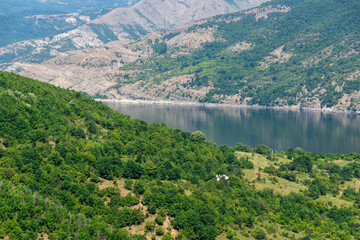 Obraz na płótnie Canvas Arda River meander and Kardzhali Reservoir, Bulgaria