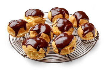 freshly baked cream puffs