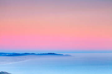 Sunset on Mt. Tamalpais, California