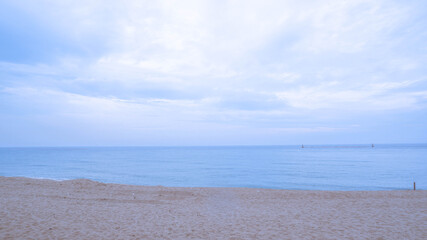Clear blue beach, sky and sandy beach