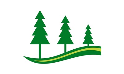 Fototapeta premium pine tree logo icon