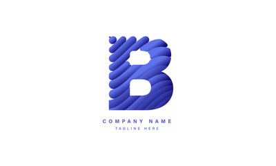 Letter B Logo. B Letter Design Vector - logo template