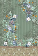 vintage background with flowers