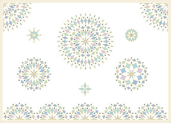 モロッコ風のデザイン素材