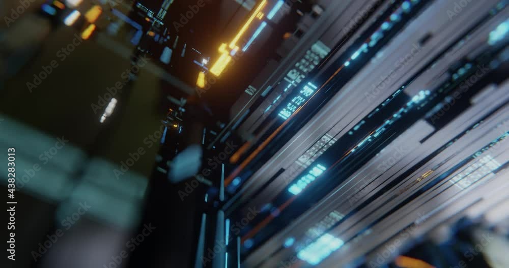 Poster high tech electronic board and flashing led lights. abstract hi-tech futuristic industry concept. ab