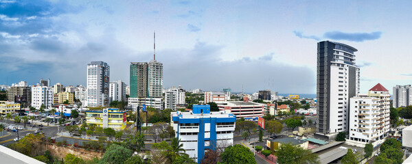 panorama of the city Santo Domingo Dominican Republic