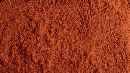 TOP VIEW: Red pepper powder background