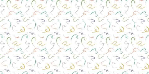 リボン　シームレスパターン・テキスタイル