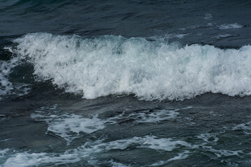 Sea waves splash