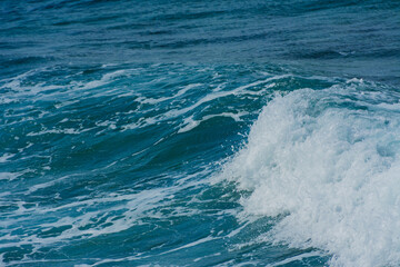 Sea waves splash