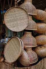 Tet decoration in the days near Lunar New Year at Youth Cultural House, Ho Chi Minh city, Vietnam