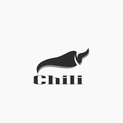 Black chili logo template 