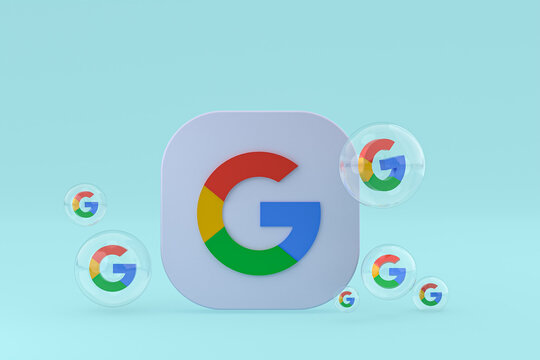 Google Icon On Screen Smartphone Or Mobile Phone 3d Render