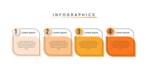 Presentation business infographic design with numbers