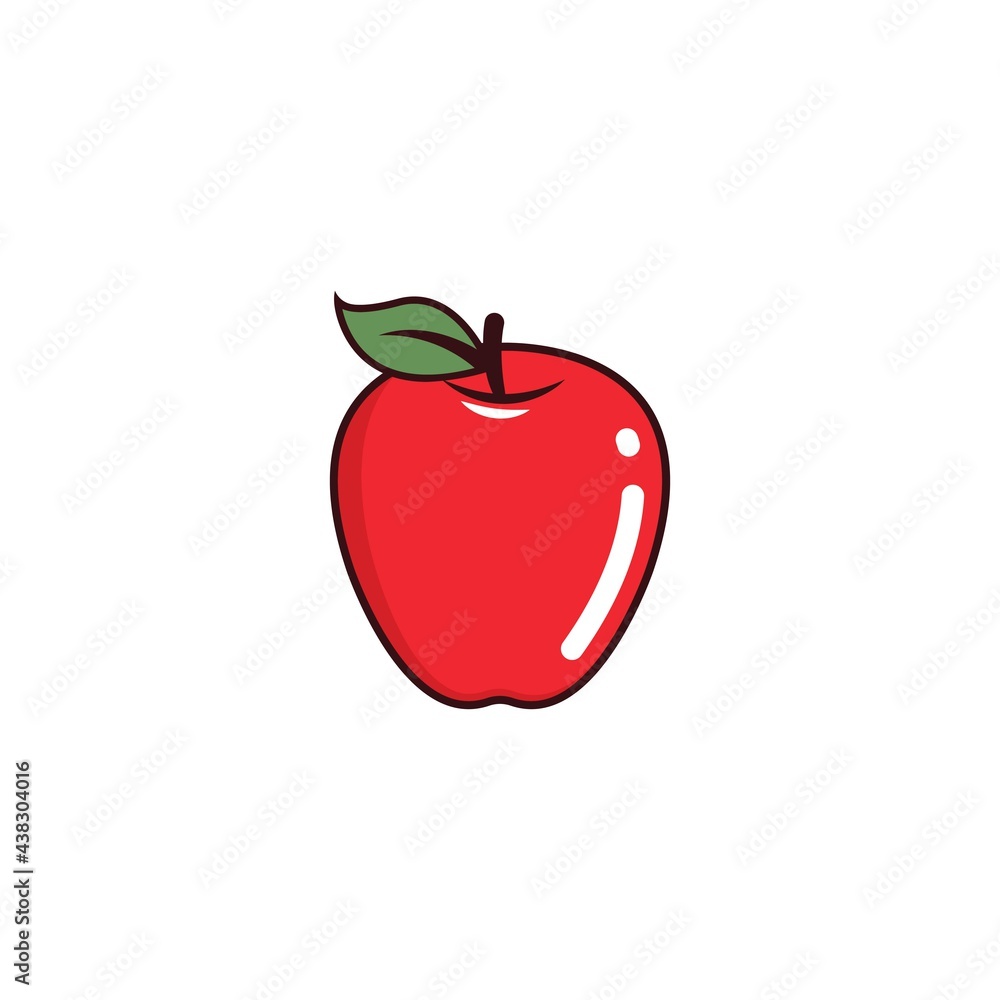 Canvas Prints apple icon vector illustration design