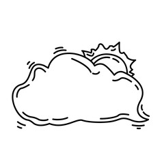 Hiking adventure sunrise ,trip,travel,camping. hand drawn icon design, outline black, vector icon.