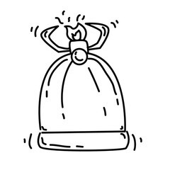 Hiking adventure stove ,trip,travel,camping. hand drawn icon design, outline black, vector icon.