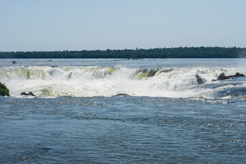 Devil's Throat seen from behind, Iguazu Falls, Argentina.
