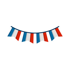 france flag garlands