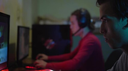 Esports, electronic sports, e-sports, video games, online tournament. Multiplayer video game competitions, team of professional players